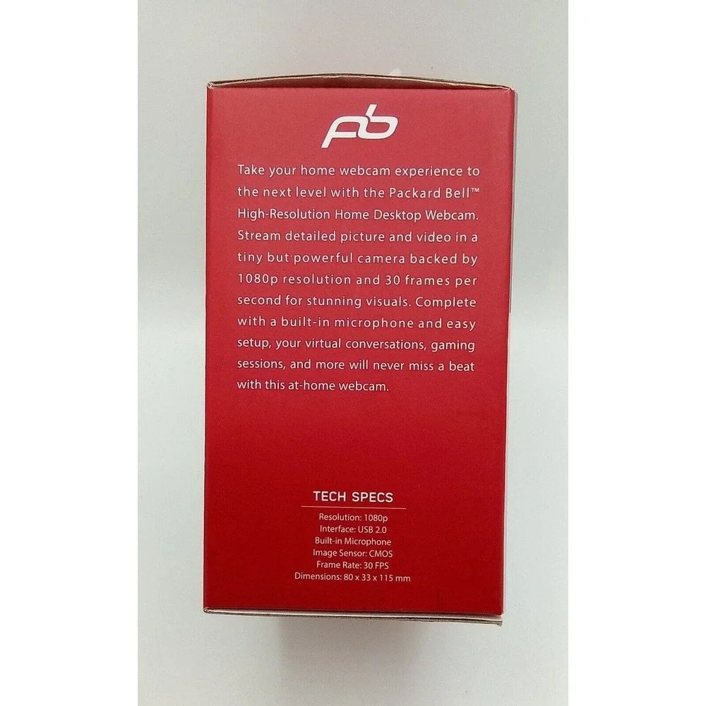 Packard Bell High Resoultion 1080P Web Cam for Desktop